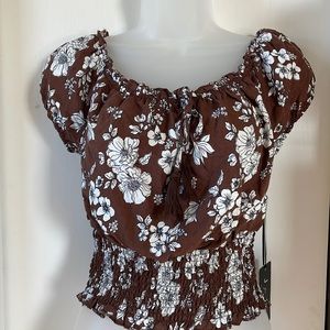 Floral Short Sleeve Top